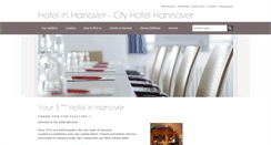 Desktop Screenshot of english.cityhotelhannover.de