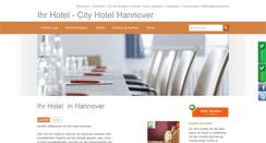 Desktop Screenshot of cityhotelhannover.de